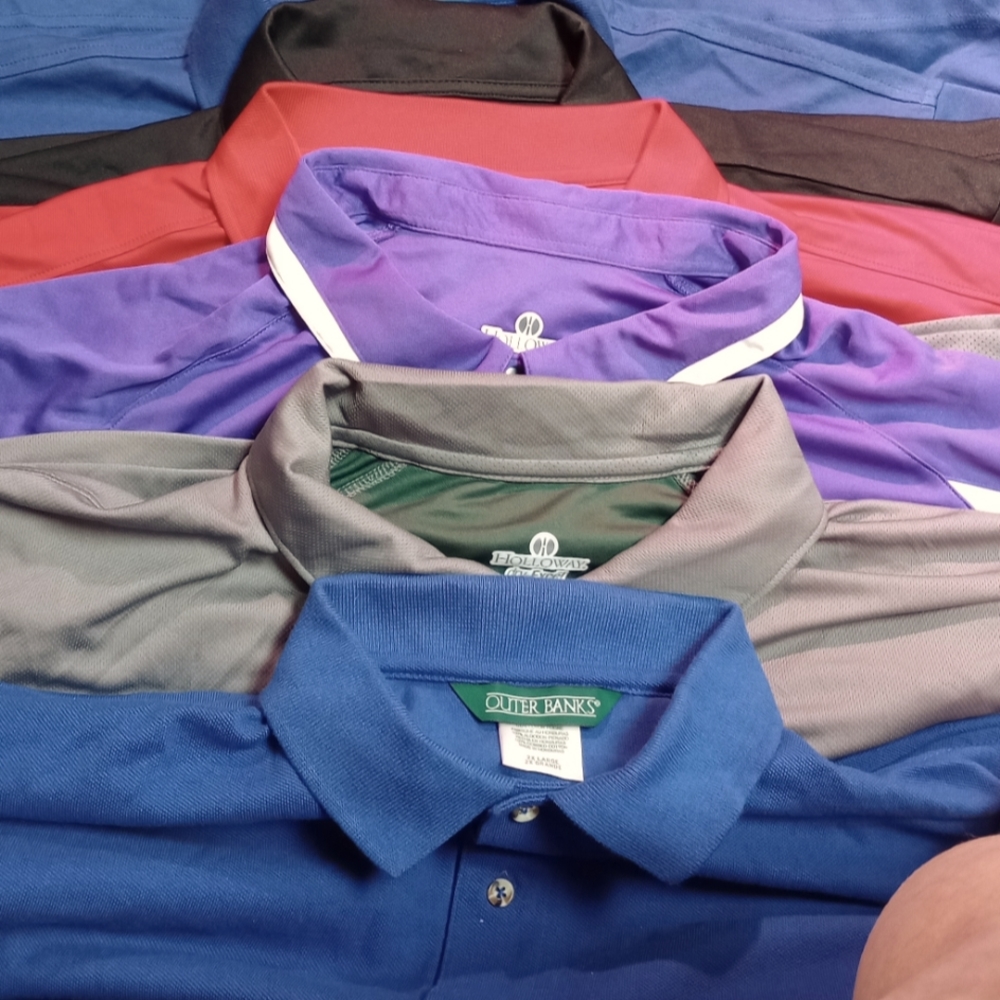 Men's polos New size 2xl $15 each or make me a offer!